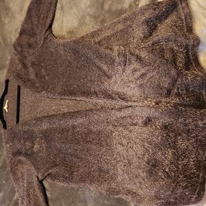 Maurices Size L Eyelash Sweater Cardigan